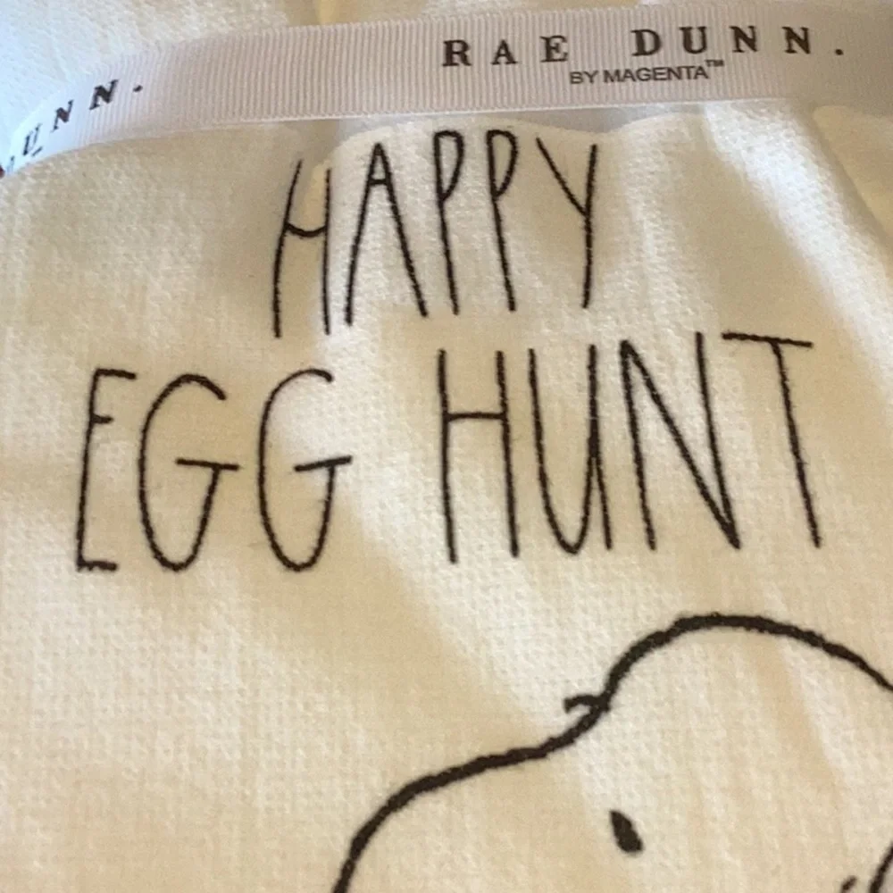 Peanuts x Rae Dunn Happy Egg Hunt Easter KitchenTowels - set of 2